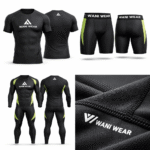 Custom Compression Set Manufacturer (Shirt & Shorts) | Gym & Fitness Wear | WANI WEAR Pakistan
