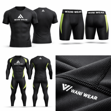 Custom Compression Set Manufacturer (Shirt & Shorts) | Gym & Fitness Wear | WANI WEAR Pakistan