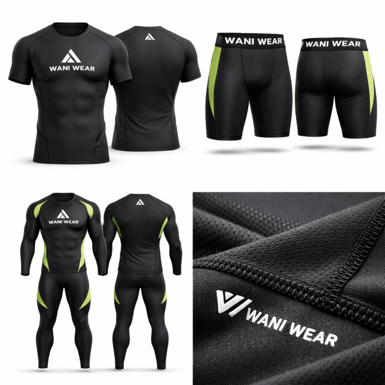 Custom Compression Set Manufacturer (Shirt & Shorts) | Gym & Fitness Wear | WANI WEAR Pakistan