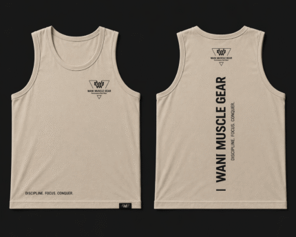 wani muscle Wani Muscle Gear men's gym tank top product details — fabric specs, features, and care instructions for wholesale buyersgear — men's performance tank top | sand
