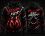 Custom Fight Mode Boxing Hoodie – OEM Private Label Performance Hoodie - Image 2