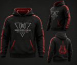 Promotional infographic for the "Boxing Hoodie" by Wani Muscle Gear.