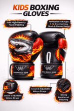 apex shark series kids boxing gloves – premium youth training & sparring gloves (b2b bulk pricing)