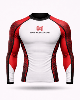 MMA rashguard long sleeve compression shirt athletic fit training apparel