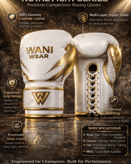 Custom branded professional boxing gloves for sports clubs wholesale.