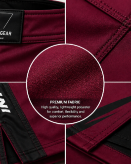 mma shorts fabric close up stitching detail durable polyester sublimation fightwear