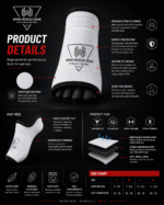 Customized Advanced Taekwondo Foot Socks with impact protection for martial arts training