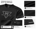 wani wear custom gym shirt — oem performance t shirt | breathable mesh | private label sportswear