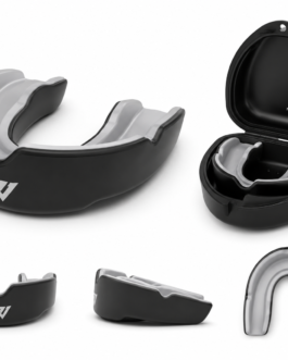 Black and grey boxing mouth guard with dual-layer protection - Wani Wear