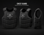 Custom MMA Boxing Chest Guard with High Density Foam Protection and Reinforced Stitching for Combat Sports Training.