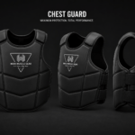 Custom MMA Boxing Chest Guard with High Density Foam Protection and Reinforced Stitching for Combat Sports Training.