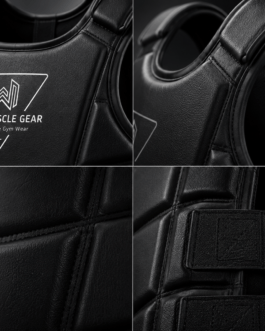 Custom MMA Boxing Chest Guard with High Density Foam Protection and Reinforced Stitching for Combat Sports Training.