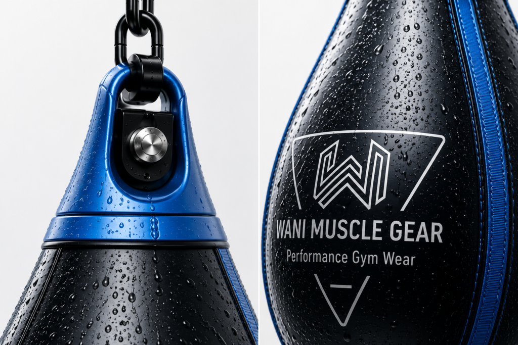 Wani Wear aqua training boxing bag black blue water-filled punching bag