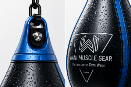 Wani Wear aqua training boxing bag black blue water-filled punching bag