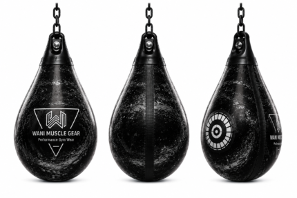 Wani Muscle Gear aqua training boxing bag water-filled punching bag black teardrop