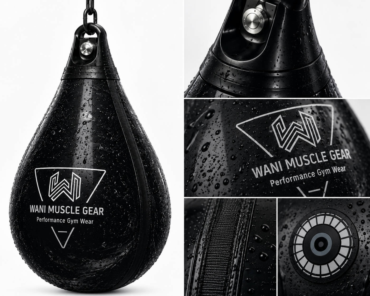 Wani Wear Aqua Training Boxing Bag — Water-Filled Heavy Bag for Boxing, MMA & Kickboxing Multi-layer reinforced top seal aqua punching bag leak-proof construction