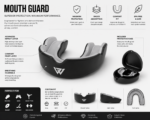 Open protective mouth guard case with ventilated storage