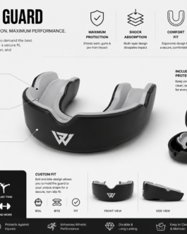 Open protective mouth guard case with ventilated storage