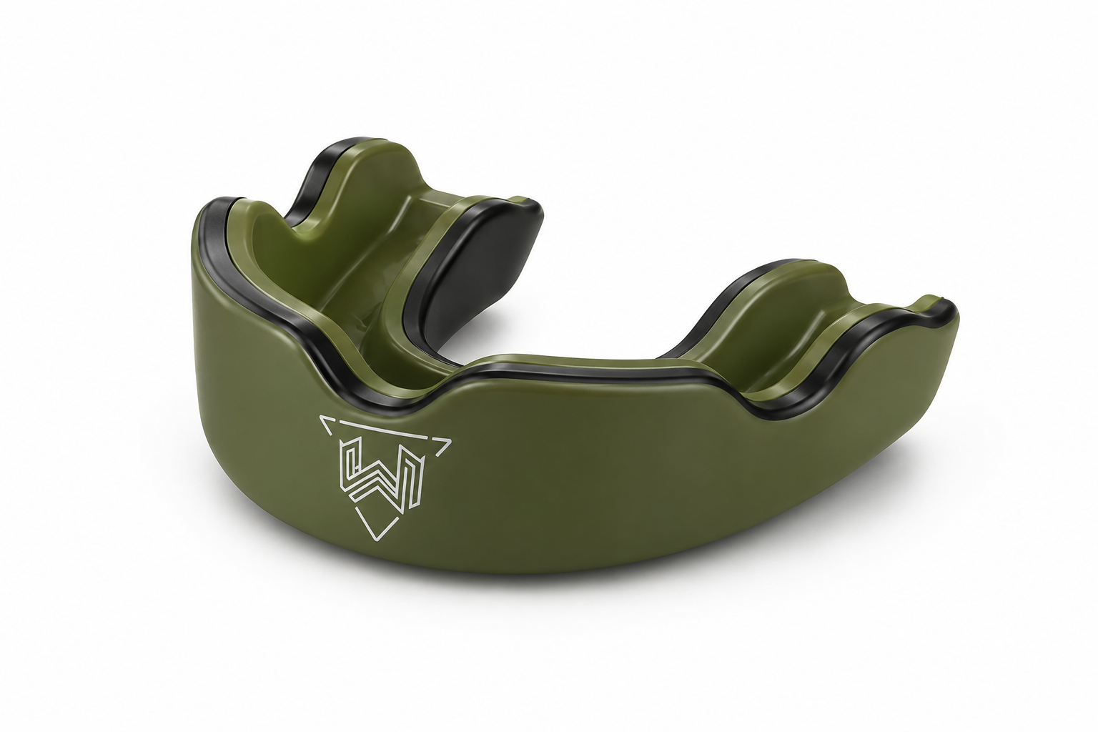 Premium Mouth Guard – Dual-Layer Protection for Boxing, MMA & Muay Thai Wani Muscle Gear premium dual-layer mouth guard for boxing and MMA, olive green with black trim