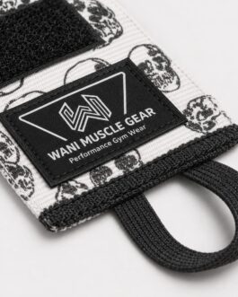 Custom Skull Boxing Hand Wraps by Wani Muscle Gear – Premium Semi Elastic Cotton Boxing Wrist Wraps with Hook and Loop Closure for Boxing, MMA, Muay Thai and Fitness Training