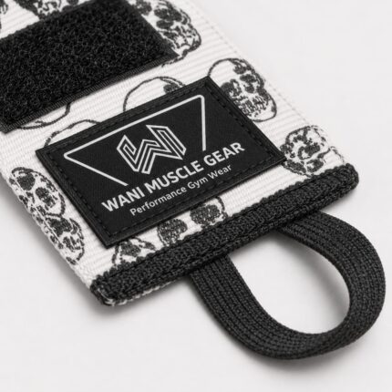 Custom Skull Boxing Hand Wraps by Wani Muscle Gear – Premium Semi Elastic Cotton Boxing Wrist Wraps with Hook and Loop Closure for Boxing, MMA, Muay Thai and Fitness Training