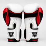 Private label boxing gloves black and red custom design for boxing equipment wholesale supplier