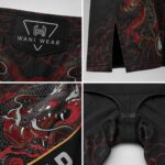 MMA Fight Shorts Wholesale – Custom Sublimated Dragon Print Fight Shorts (OEM/ODM) - Image 3