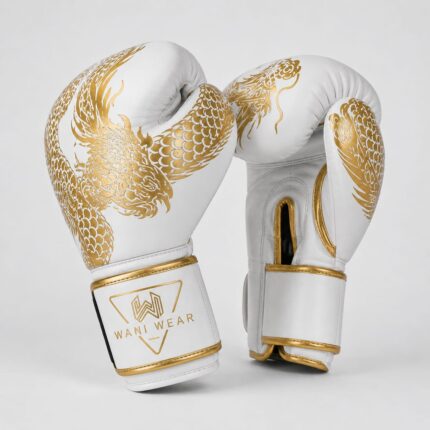Home Premium white gold boxing gloves manufacturer — Wani Wear custom wholesale supplier